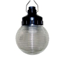 Светильник пылевлагозащищенный под лампу для ЖКХ НСП 01-60-003 подвесной Гранат стекло IP20 E27 max 60Вт D150 шар  Б0052013  ЭРА