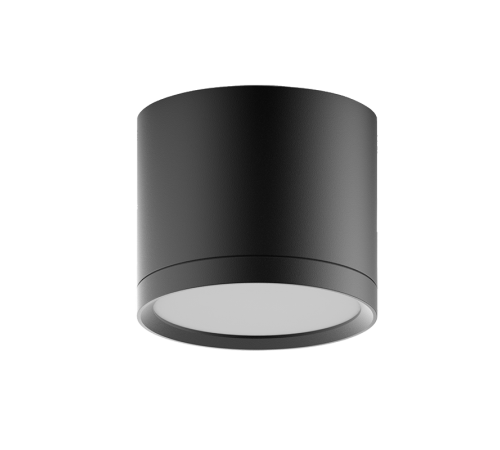 Светильник светодиодный декоративный бытовой с рассеивателем HD016 10W (черный) 3000K 88х75мм  HD016  Gauss