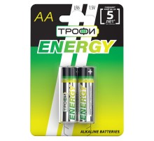 Батарейка щелочная (алкалиновая) LR6-2BL ECO (20/360/11520) (AA)   Б0017045  ТРОФИ