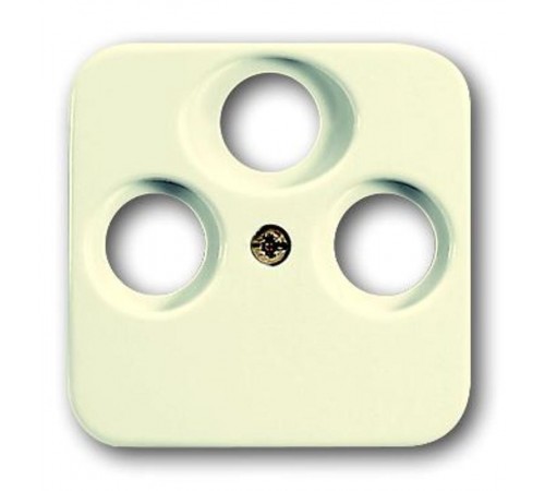 Накладка (центральная плата) для TV-R-SAT розетки, серия Bush-Duro 2000 SI, цвет слоновая кость  1724-0-4331   2CKA001724A4331  ABB