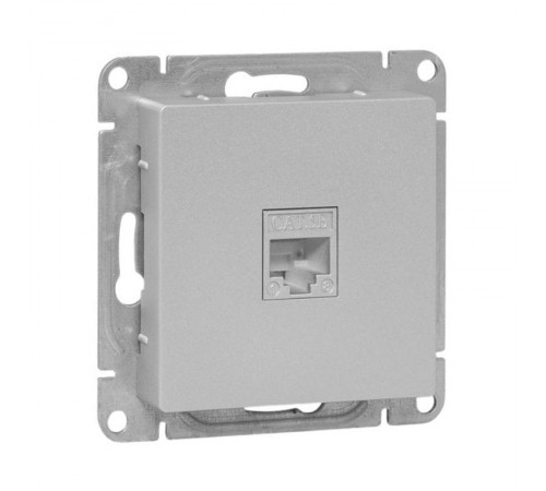 Механизм розетки RJ45 (cat5), алюминий Эпика EKF  UP1-SOA-RJ45-5  EKF