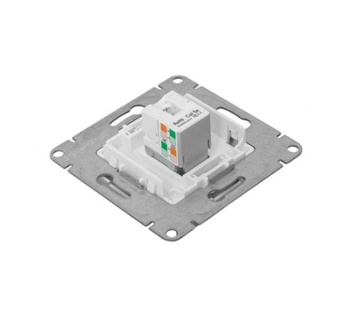 Механизм розетки RJ45 - 2шт, (cat5), алюминий Эпика EKF  UP1-SOA-2RJ45-5  EKF