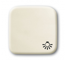 Клавиша для механизма 1-кл.выкл./перекл./кнопки с символом "СВЕТ", серия Busch-Duro 2000 SI, цвет слоновая кость  1731-0-0272   2CKA001731A0272  AB