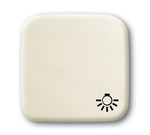 Клавиша для механизма 1-кл.выкл./перекл./кнопки с символом "СВЕТ", серия Busch-Duro 2000 SI, цвет слоновая кость  1731-0-0272   2CKA001731A0272  AB
