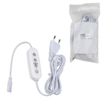 Таймер с вилкой и разъемом L,N для фитосветильника, 220В 1500Вт UST-E32 WHITE 2M Провод 2 метра  UL-00006492  Uniel