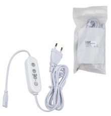 Таймер с вилкой и разъемом L,N для фитосветильника, 220В 1500Вт UST-E32 WHITE 2M Провод 2 метра  UL-00006492  Uniel