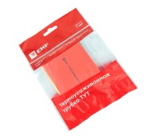 Термоусаживаемая трубка ТУТ нг 40/20 набор:7 цветов по 3шт. 100мм. EKF PROxima  tut-n-40  EKF