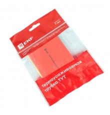 Термоусаживаемая трубка ТУТ нг 50/25 набор:7 цветов по 3шт. 100мм. EKF PROxima  tut-n-50  EKF