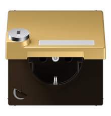 SCHUKO розетка с крышкой и замком ME1520NAKLSLC Jung