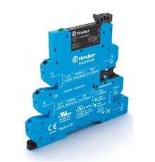 Интерфейсный модуль, твердотельное реле, серия MasterPLUS; выход 6A (24В DC); питание 24В AC/DC; категория защиты IP20  396000249024  Finder