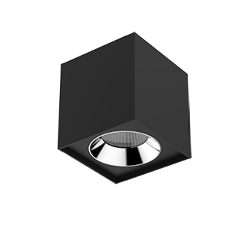 Светильник светодиодный DL-02 Cube накладной 150*160 36W 4000K 35° RAL9005 черный муар  V1-R0-T0360-20000-2003640  VARTON