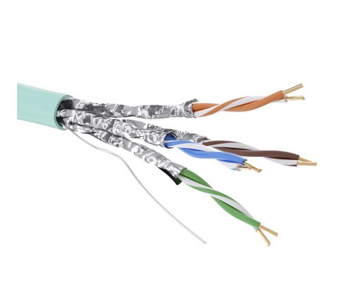 Кабель CAT 6A, U/FTP, Hг(A)-LSLTx, бухта 500м, аква  RN6AUFA03AQ  DKC