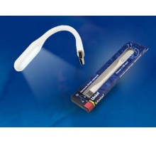 Светильник-фонарь переносной TLD-541 White  прорезиненный корпус, 6 LED, питание от USB-порта, цвет-белый.  UL-00000253  Uniel