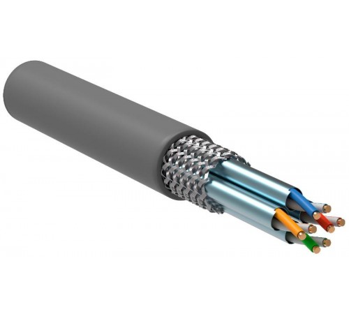 Витая пара S/FTP кат.6A 4х2х23AWG LSZH серый (305м)  LC1-C6A04-621  ITK