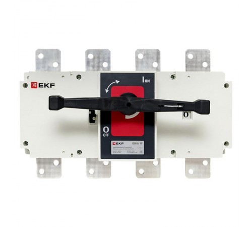 Рубильник-выключатель 1000A 4P c рукояткой управления для прямой установки PowerSwitch  psds-1000-4  EKF