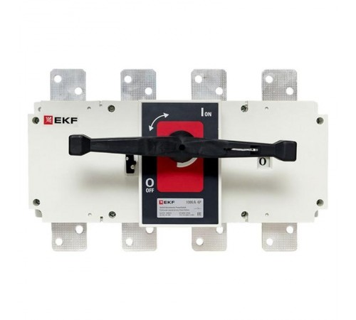 Рубильник-выключатель 1000A 4P c рукояткой управления для прямой установки PowerSwitch  psds-1000-4  EKF