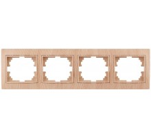 1-504-11 Intro Рамка на 4 поста гор., СУ, Plano, сосна  Б0030105  Intro
