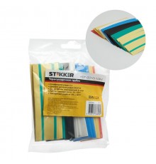 Набор термоусадочных трубок 20,0/10,0 длина 10 см, усадка 2:1, мультиколор (21шт в уп) HST-2010-10M  39717  STEKKER