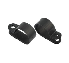 Кабельная скоба под винт 20 мм, черная, упаковка 50 шт.  07-4420-1  REXANT