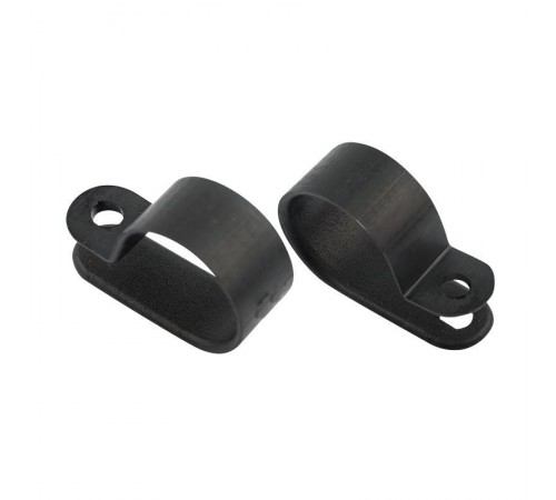 Кабельная скоба под винт 20 мм, черная, упаковка 50 шт.  07-4420-1  REXANT