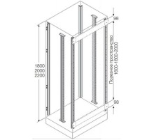 Стойки каркаса(4 шт)+промежуточные(2шт) для установки ячеек H=1800мм  EM1802  ABB