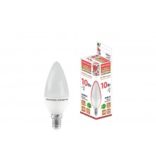 Лампа светодиодная FС37-10 Вт-230 В -3000 К-E14 Народная  SQ0340-1592  TDM