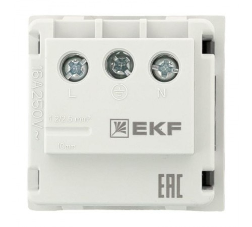 Розетка 45х45 с зазем., с защ. шторками, 90 градусов, черная, матовая E2MR16-028-30EKF