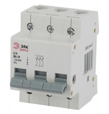 Выключатель нагрузки модульный (мини-рубильник) ВН-29 3P 63А SIMPLE-mod-66 ЭРА SIMPLE  Б0039256  ЭРА