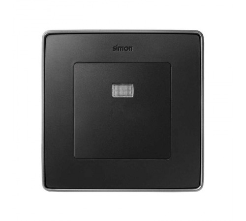 Simon 82 Клавиша для кнопочного выключателя с подсветкой под пиктограммы, S82, S82N, S82 Detail, графит  82013-38  Simon