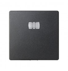 Simon 82 Клавиша для кнопочного выключателя с подсветкой под пиктограммы, S82, S82N, S82 Detail, графит  82013-38  Simon