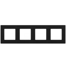 Рамка для розеток и выключателей  Серия 12 12-5204-05 на 4 поста, Классик, антрацит  Б0067698  ЭРА