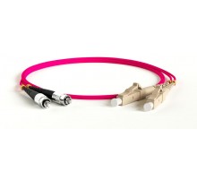 Патч-корд FC-D2-504-FC/PR-LC/PR-H-10M-LSZH-MG волоконно-оптический (шнур) MM 50/125(OM4), FC-LC, duplex, LSZH, 10 м  243487  Hyperline