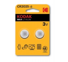 Батарейки  CR2025-2BL MAX Lithium (60/240/43200)  Б0037003  Kodak