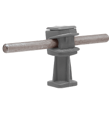 Держатель проводника круглого 6-8 мм серый, высота 36 мм, пластик91004Ezetek