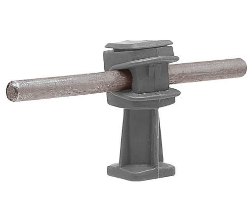 Держатель проводника круглого 6-8 мм серый, высота 36 мм, пластик91004Ezetek