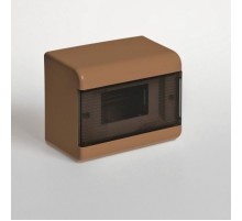 Щиток тусо о/п на 6 мод. с двер. 160х132х93мм(коричневый)  68026К  Рувинил