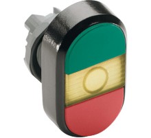 Кнопка двойная MPD3-11Y (зеленая/красная) желтая линза с текстом (ON/OFF)  1SFA611132R1103  ABB