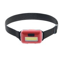 Фонарь налобный светодиодный, работающий от батареек 3*AAA, 2W, COB, IP44, пластик, TH2308  41712  FERON