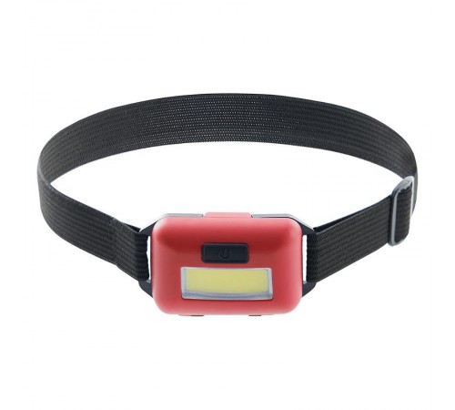 Фонарь налобный светодиодный, работающий от батареек 3*AAA, 2W, COB, IP44, пластик, TH2308  41712  FERON