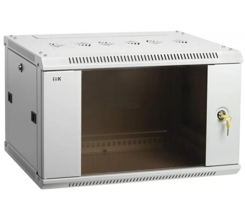 Шкаф LINEA W 15U 600x450 мм дверь стекло, RAL7035  LWR3-15U64-GF  ITK