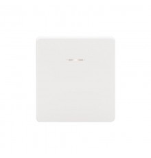 Выключатель ROUND 1 кл перекрестный (переключатель) с подсветкой 10А с/у перламутр  KR-78-0718-1  KRANZ