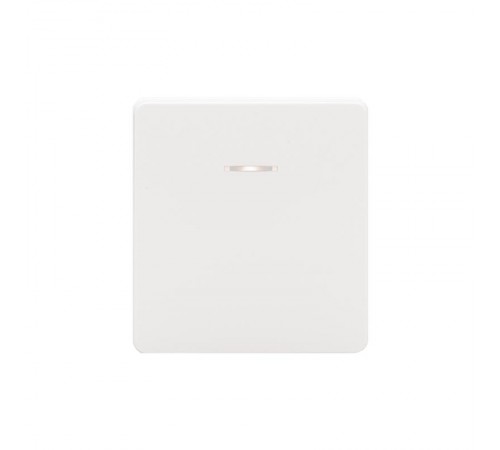 Выключатель ROUND 1 кл перекрестный (переключатель) с подсветкой 10А с/у перламутр  KR-78-0718-1  KRANZ