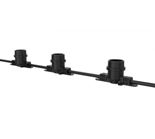 Уличная гирлянда белт-лайт PBL-S80/ L48+1.5 Black E27 (универс.крепл,без ламп) IP65  .5040601A  Jazzway