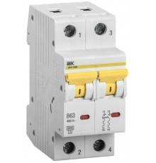 Выключатель автоматический двухполюсный ВА47-60M 2Р 32А 6кА D KARAT  MVA31-2-032-D  IEK