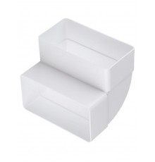 Соединительное колено вертикальное 90 гр. для прямоугольных воздуховодов, 60х120,  SQ1807-1755  TDM