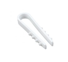 Дюбель-хомут для круглого кабеля  (5-10мм) белый (50шт.) EKF PROxima  plc-ncs50-5x10w  EKF