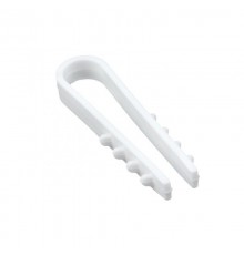 Дюбель-хомут для круглого кабеля  (5-10мм) белый (50шт.) EKF PROxima  plc-ncs50-5x10w  EKF