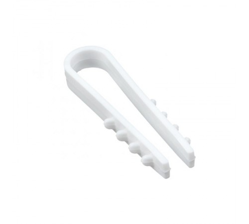 Дюбель-хомут для круглого кабеля  (5-10мм) белый (50шт.) EKF PROxima  plc-ncs50-5x10w  EKF