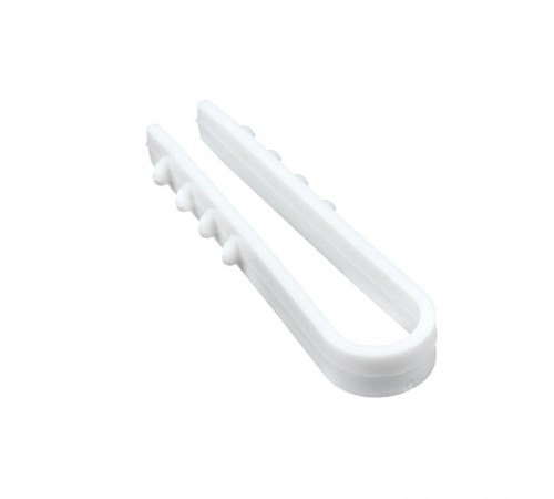 Дюбель-хомут для круглого кабеля  (5-10мм) белый (50шт.) EKF PROxima  plc-ncs50-5x10w  EKF