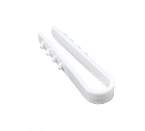 Дюбель-хомут для круглого кабеля  (5-10мм) белый (50шт.) EKF PROxima  plc-ncs50-5x10w  EKF